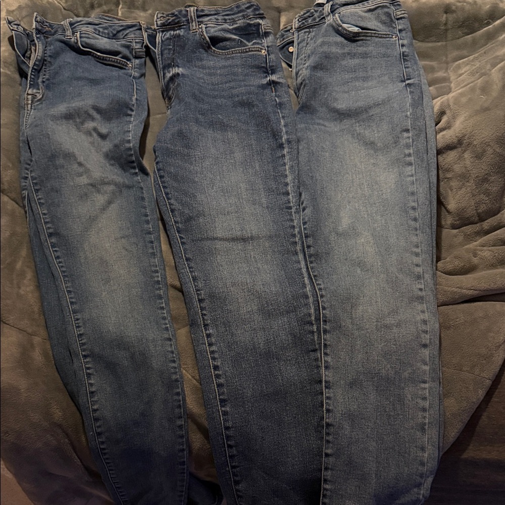 Forever 21 Women's Skinny Jeans - Dark Blue
